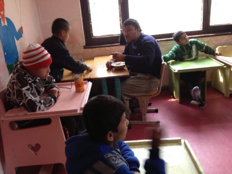 Volunteering at Autism School